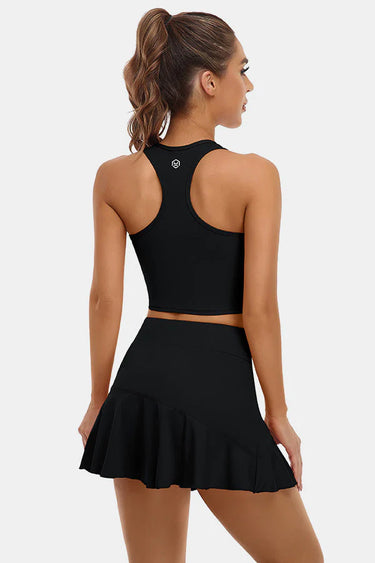 Black 2-Piece Tennis Outfit for Women